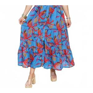 NEW BRITON COURT blu danube maxi frenchi dress in multi